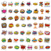55PCS Cool trendy Amazing label Bam Pow Wow Boom sticker