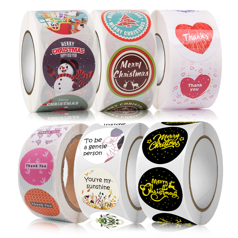Custom Printed Logo Waterproof Adhesive Stickers and Gift Thank You Cards for Supporting Small Businesses