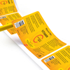 Custom Logo Label Sticker Printing Adhesive Waterproof Vinyl Paper Stickers Roll Packaging Labels Custom Stickers