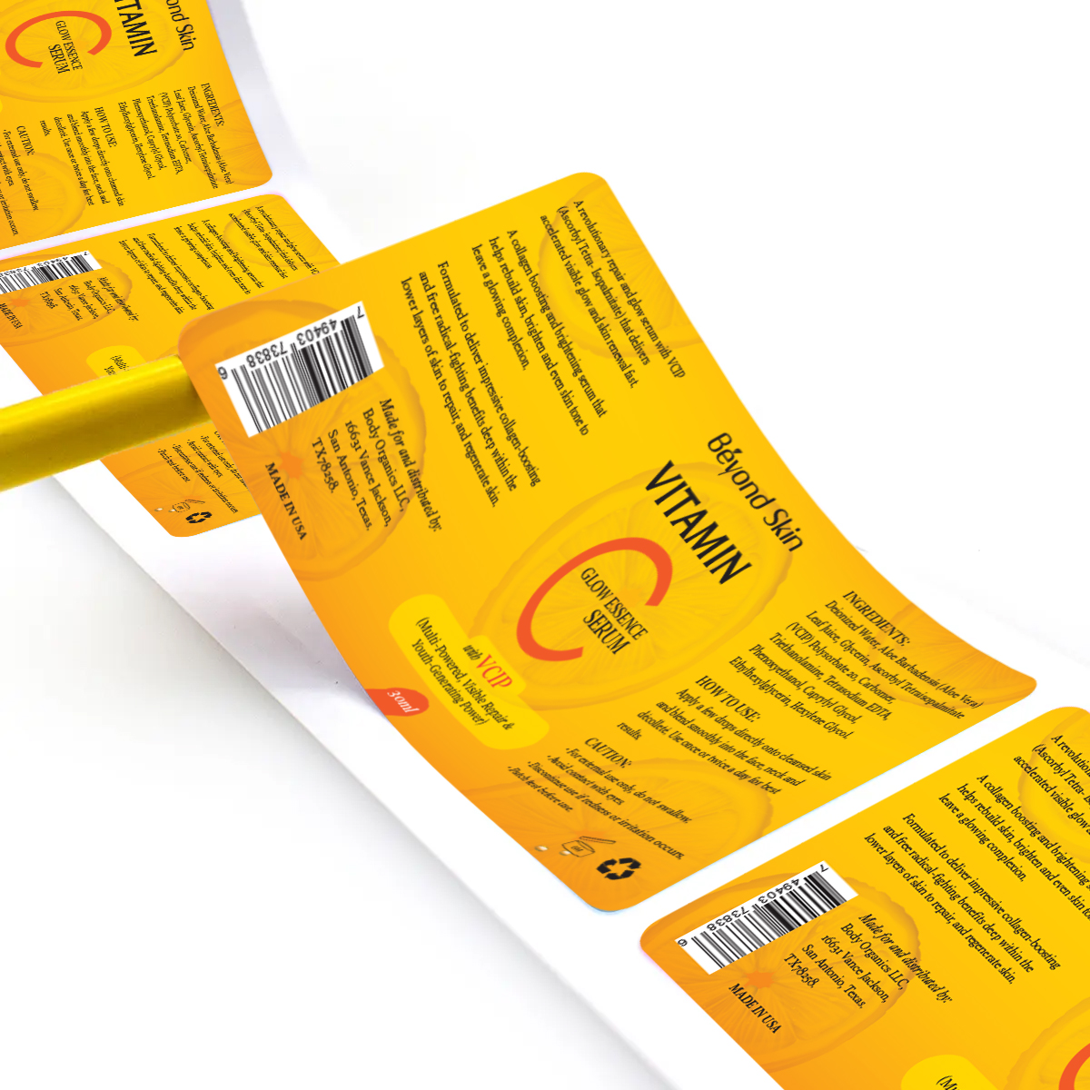 Custom Logo Label Sticker Printing Adhesive Waterproof Vinyl Paper Stickers Roll Packaging Labels Custom Stickers