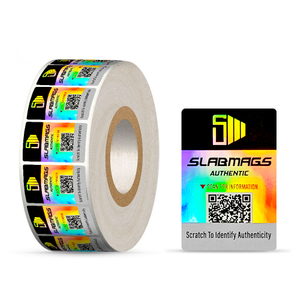 Custom Laser Security Holographic Sticker Roll Scratch off QR Code Serial Number 3d Hologram Label