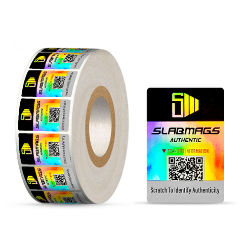Custom Laser Security Holographic Sticker Roll Scratch off QR Code Serial Number 3d Hologram Label