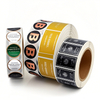 Custom Logo Label Sticker Printing Adhesive Waterproof Vinyl Paper Stickers Roll Packaging Labels Custom Stickers