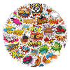 55PCS Cool trendy Amazing label Bam Pow Wow Boom sticker