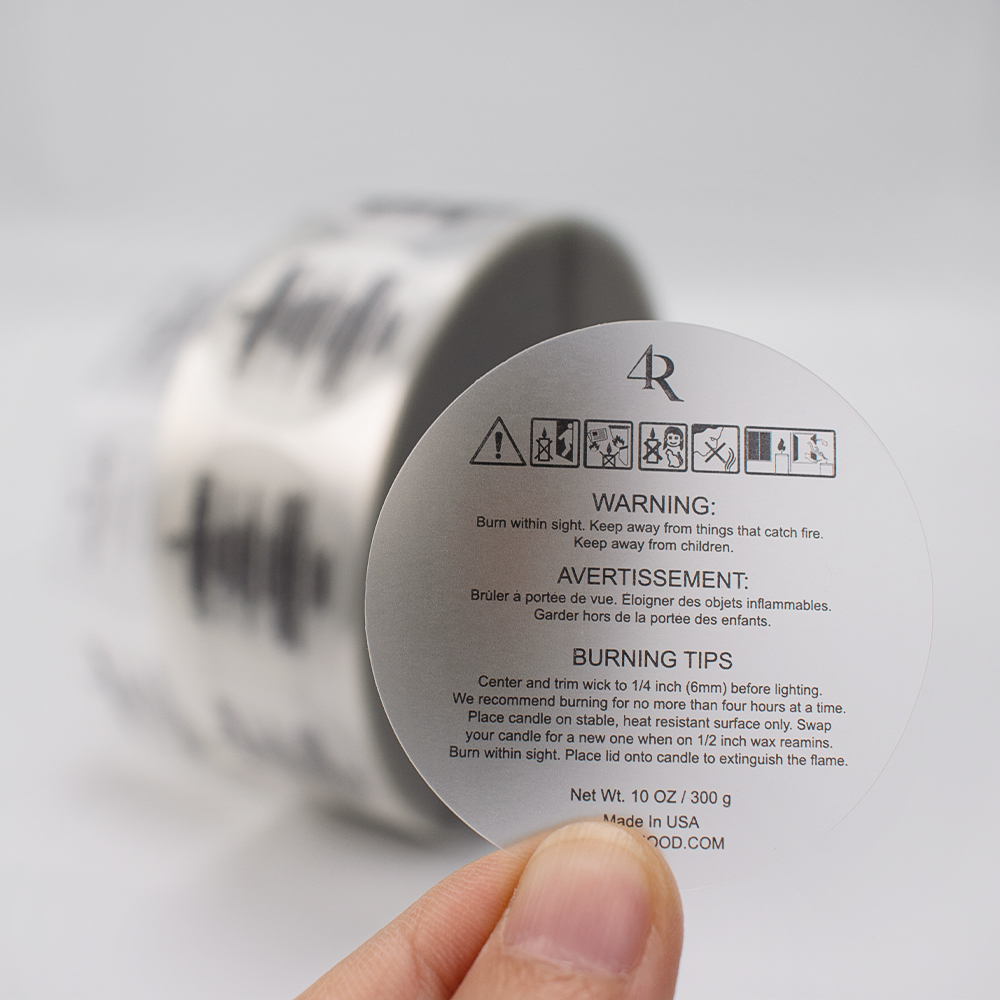 UV Printing Custom Vinyl Waterproof Labels for Hot Sauce and Food Colored Beverage Personalized Brand Label Roll Sticker