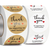 Custom Printed Logo Waterproof Adhesive Stickers and Gift Thank You Cards for Supporting Small Businesses